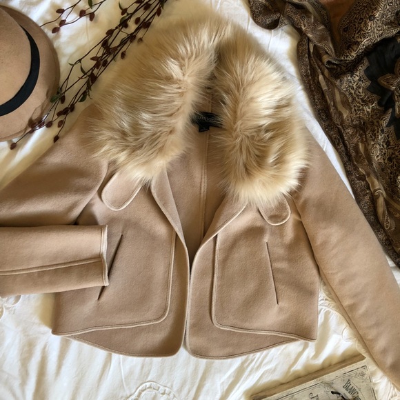 Colleen Lopez. Jackets & Blazers - Colleen Lopez jacket. faux fur collar. Size M.